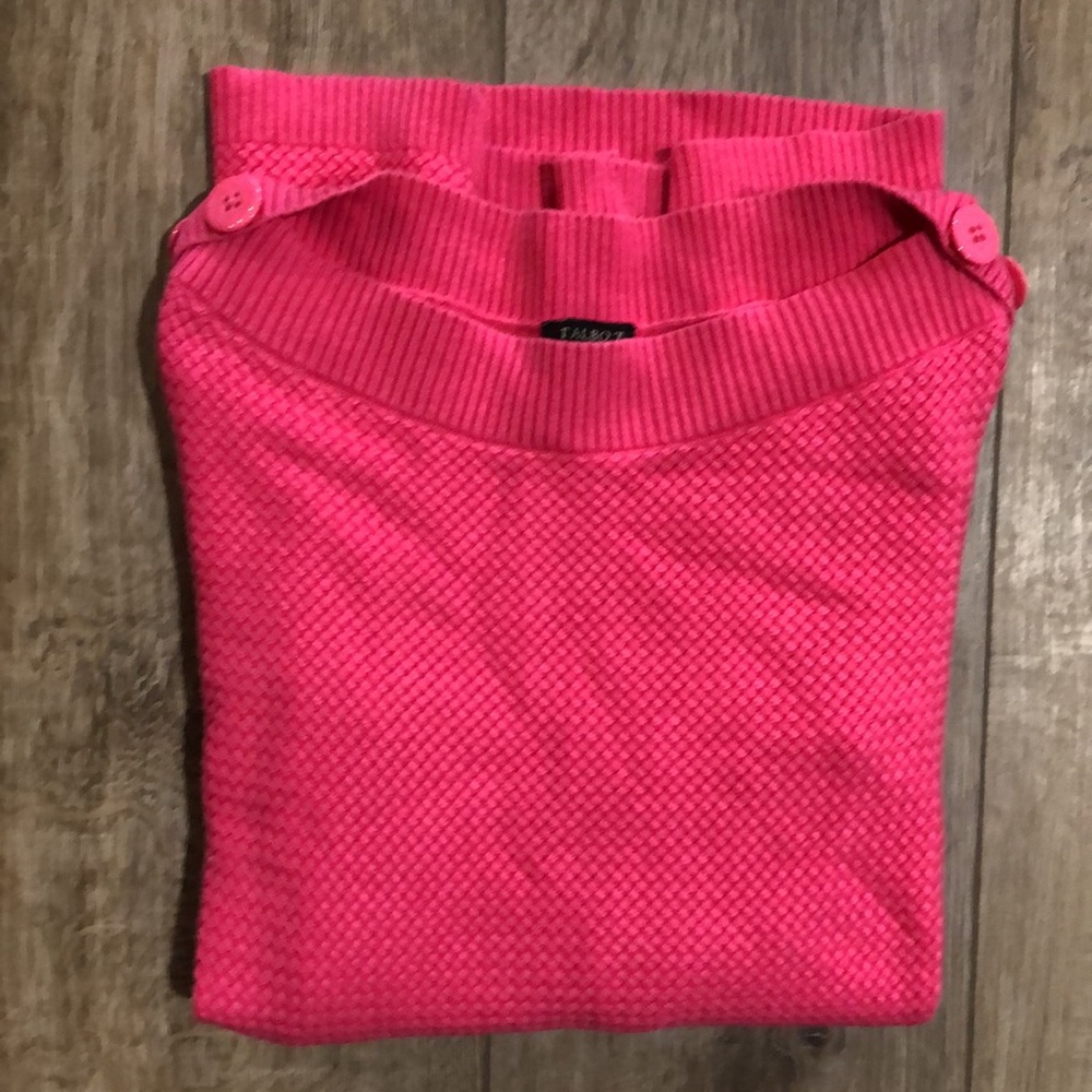 TALBOTS Petite Boat Neck Textured Tunic Sweater - Picture 6 of 9